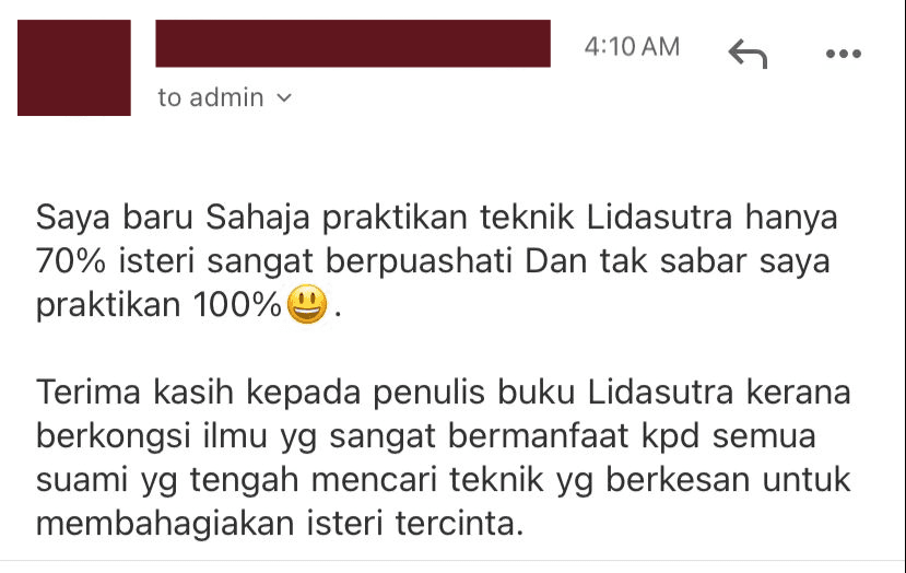 Feedback pembaca 4 - Terapi Lidasutra