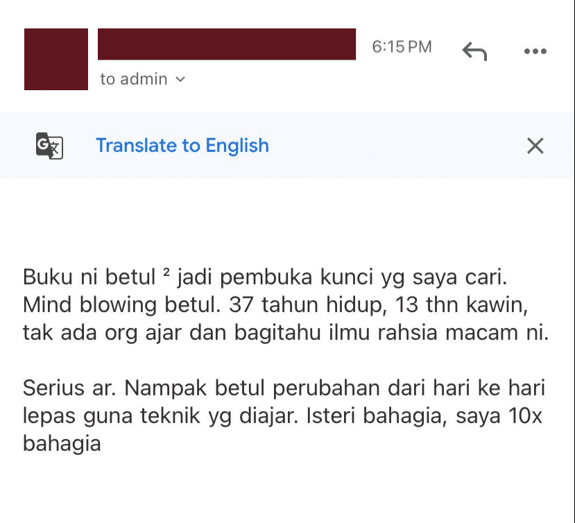 Feedback pembaca 8 - Terapi Lidasutra